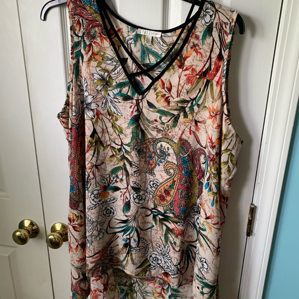 1x Floral tank top
